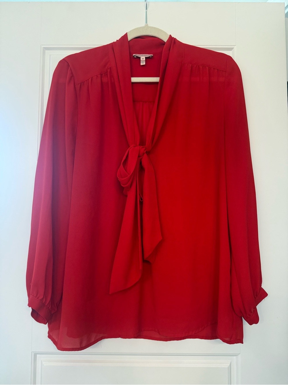 Juicy Couture Red Tie-Neck Blouse - Women Tops